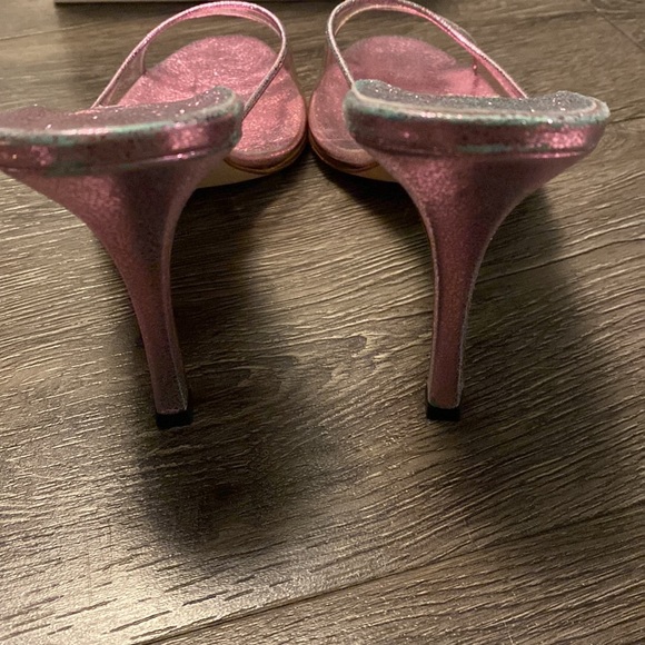 Vintage Manolo Blahnik Astuta lucite slide heels. NIB 38 - Picture 12 of 14